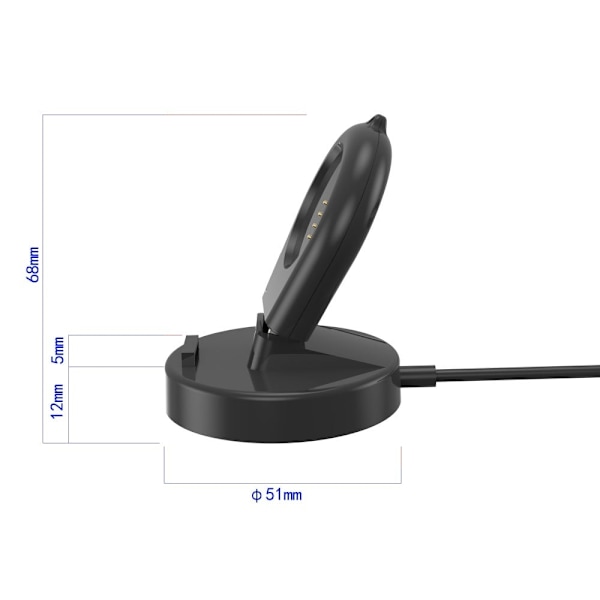 Oppo Watch 3 / 3 Pro / 2 USB laddningsställ för klocka Svart