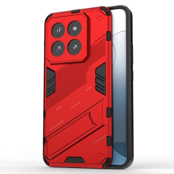 Støtsikkert hybriddeksel med et moderne preg for Xiaomi 14 Pro - Rød Red