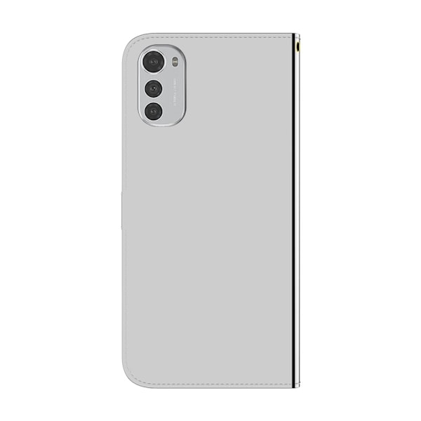 Mirror etui til Motorola Moto E32 - Sølv/Grå Silver grey