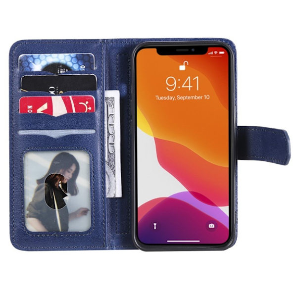 iPhone 13 fodral med 10 fickor - Blå Blå