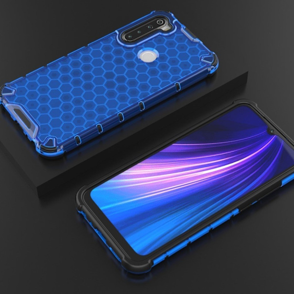 Bofink Honeycomb Xiaomi Redmi Note 8 deksel - Blå Blue