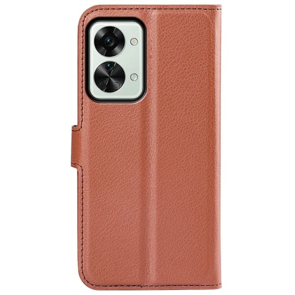 Classic OnePlus Nord 2T flip etui - Brun Brown