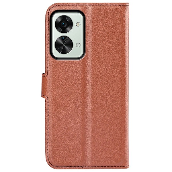 Classic OnePlus Nord 2T flip kuoret - Ruskea Brown