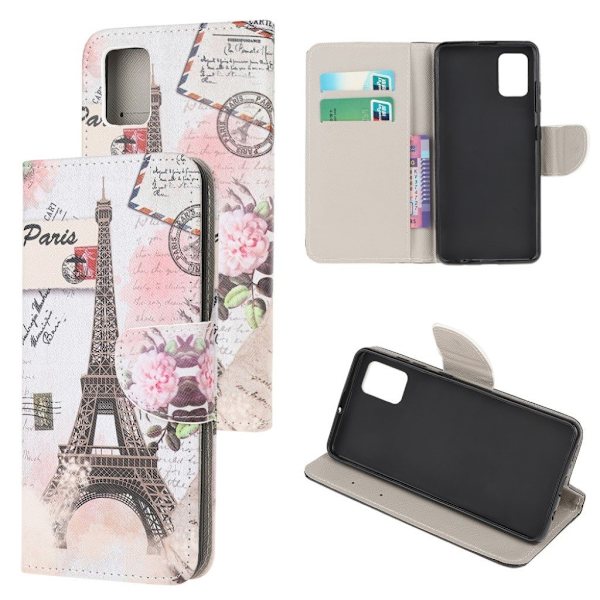 Wonderland Xiaomi Redmi Note 10S / Note 10 Flip etui - Tårn Silver grey