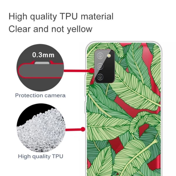 Deco Samsung Galaxy A03s Suojakotelo - Leaves Green
