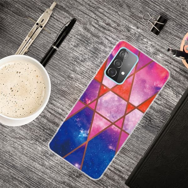 Marble Samsung Galaxy A53 5G Etui - Rose / Oransje / Blå Multicolor