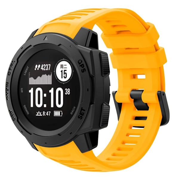 Garmin Instinct silikoninen kellonauha - Keltainen Yellow