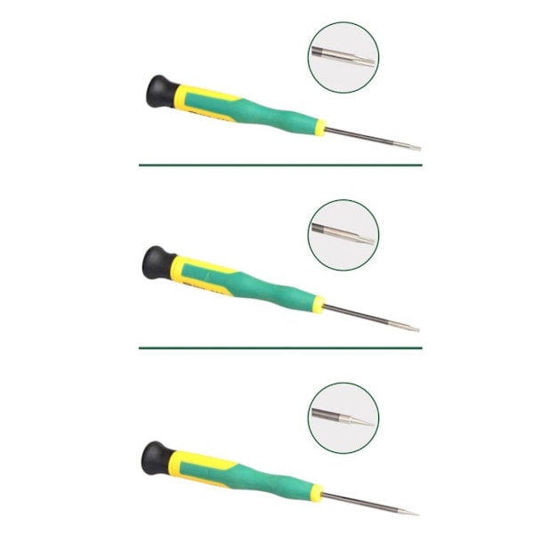 BEST BST-666 12-i-1 skruvmejsel-kit reparera multifärg