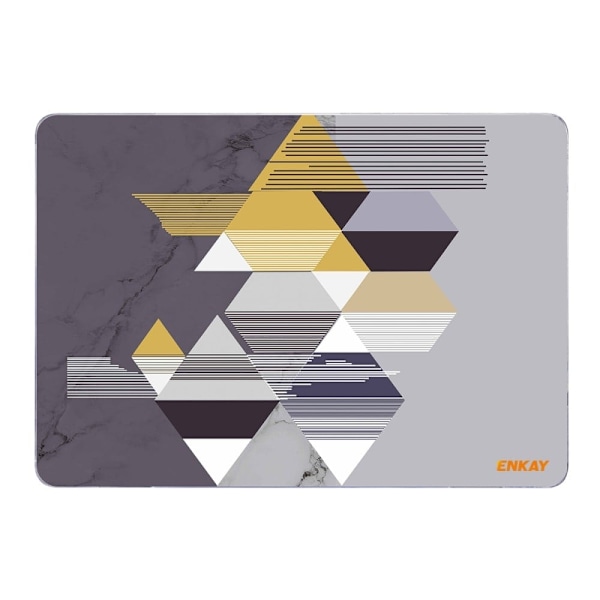 HAT PRINCE MacBook Pro 16 M1 / M1 Max (A2485, 2021) geometriskt mönstrat fodral - Fasande Diamanter Silvergrå