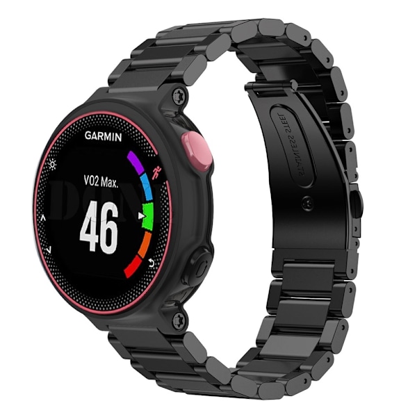 Klockarmband i 316 rostfritt stål för Garmin-klocka - Svart Svart