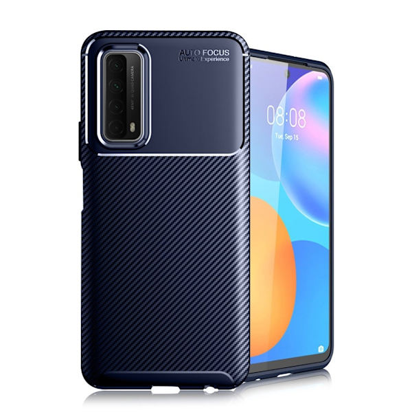 Carbon Shield Huawei Y7A / P Smart 2021 etui - blå Blue
