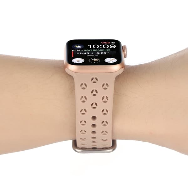 Apple Watch Series 8 (41 mm) silikonrem i hul stil - Rosa Pink