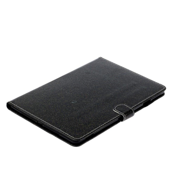 Huawei MediaPad M5 Lite 10 glitter shiny leather flip case - Bla Svart