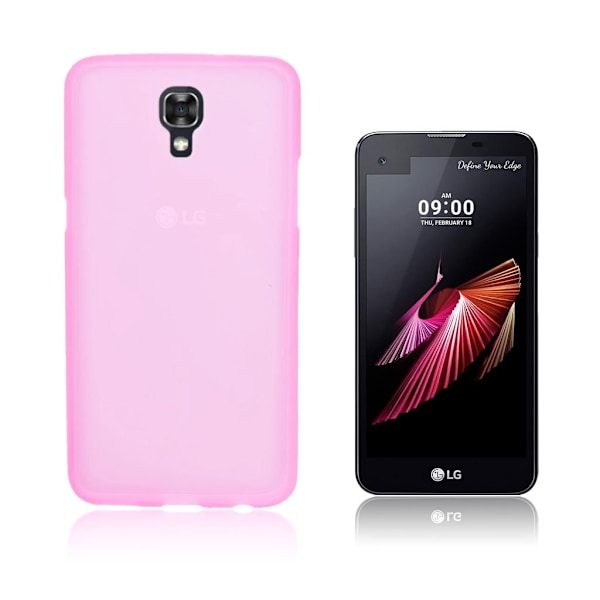 Wulff LG X Screen Kaksipuolinen Joustava Matta Muovikuori - Vaalea Pinkki Pink