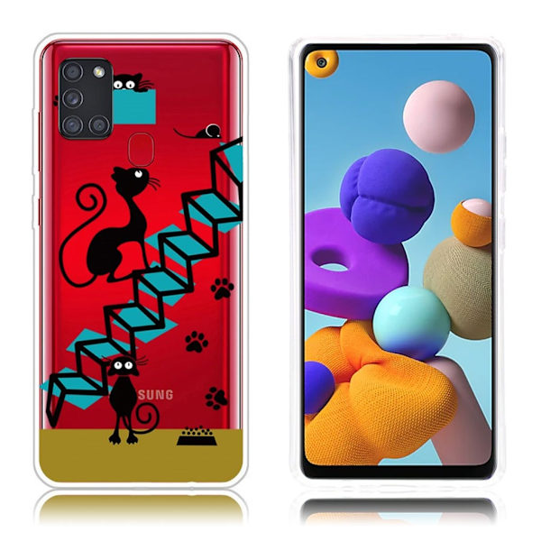 Deco Samsung Galaxy A21s cover - Sort Black