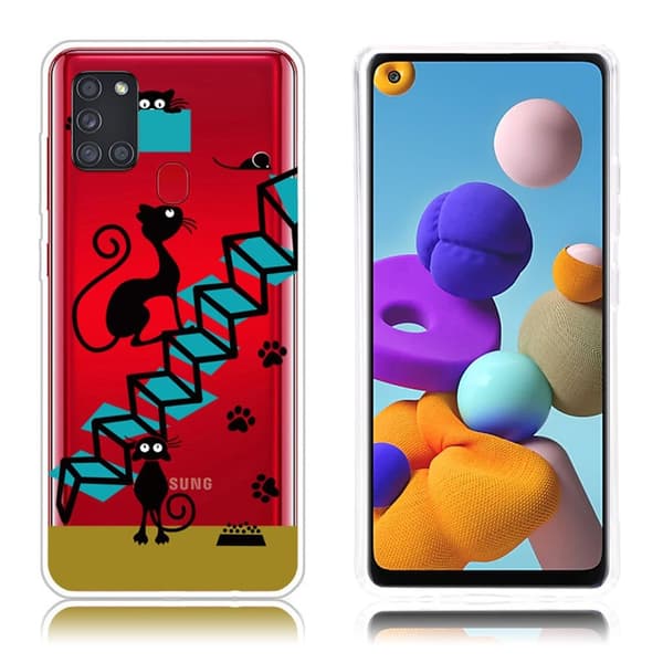 Deco Samsung Galaxy A21s kotelot - Portaat Black