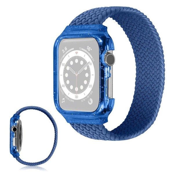 Apple Watch Series 6 / 5 44mm single wrap ribbon watch band - Blue / Size: L Blå