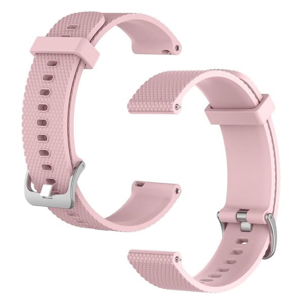 20mm Universal simple silicone watch strap - Pink Pink