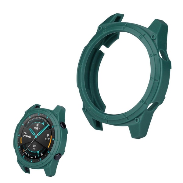 Huawei Watch GT 2 46mm single color sports style cover - Dark Gr Grön