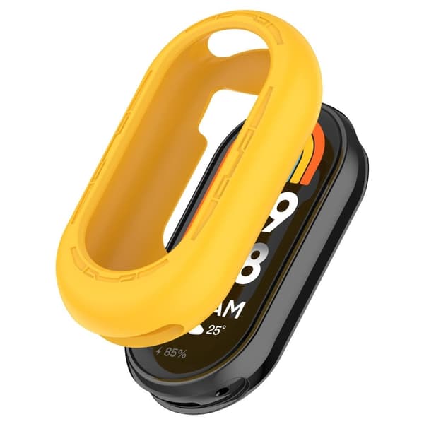 Xiaomi Mi Band 9 / 9 NFC Silikon Klockfodral Antikollisionsskydd Ram - Gul Gul