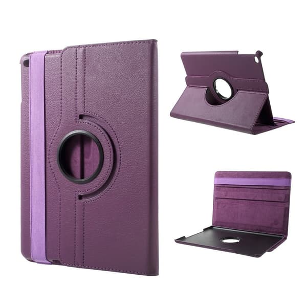 Ipad (2017) etui laget av plastikk og kunstlær - Lilla Purple