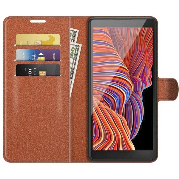 Classic Samsung Galaxy Xcover 5 flip case - Brown Brown