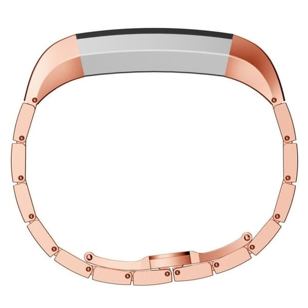 Fitbit Alta galvaniseret stål urrem - Rødguld Pink