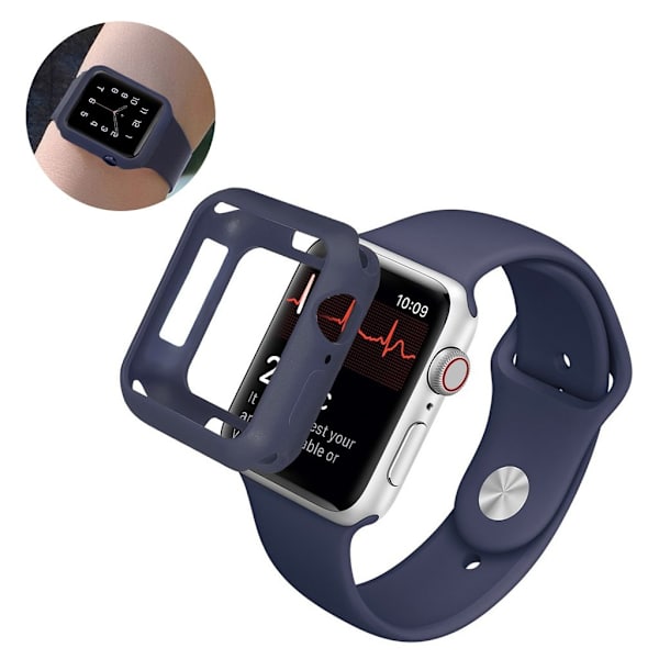 Apple Watch Series 5 44mm holdbart bumper frame - Mørkeblå Blue