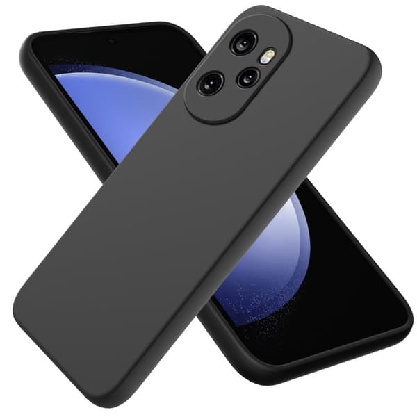 Matt flytende silikondeksel for Honor 100 Pro - Svart Black