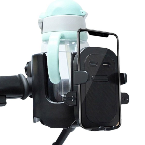 Universal stroller phone holder - Black Svart