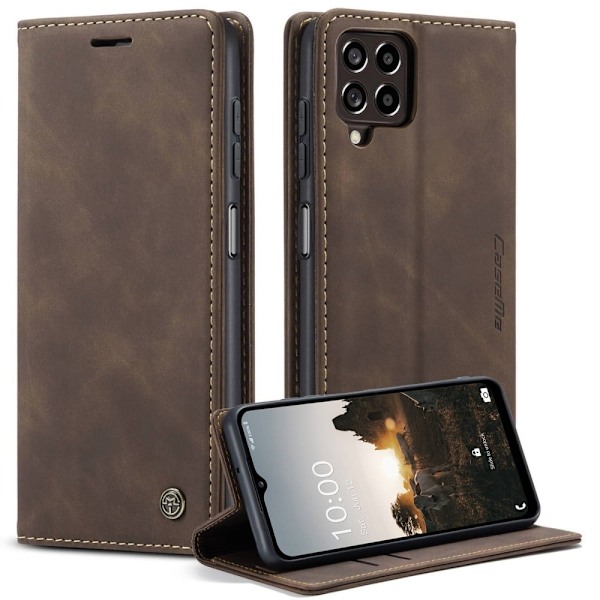 Etuime Samsung Galaxy M33 5g Vintage Etui - Kaffe Brown