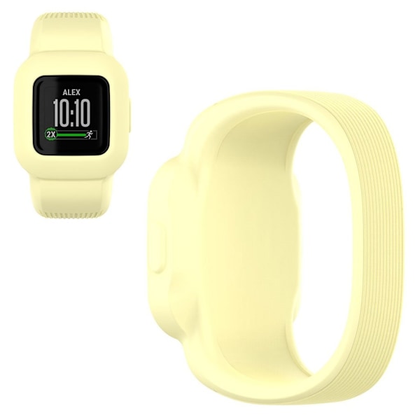 Garmin Vivofit Jr 3 silicone watch strap - Light Yellow / Size: L Gul