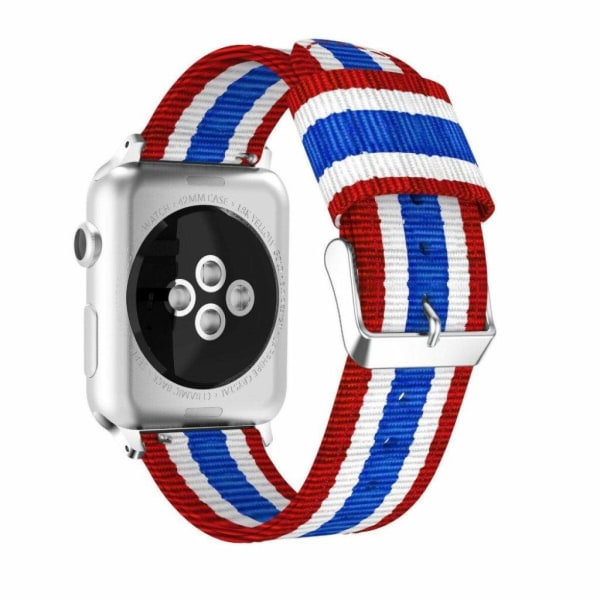 Apple Watch Series 4 40mm erstatnings urrem i nylon med farver - Multicolor