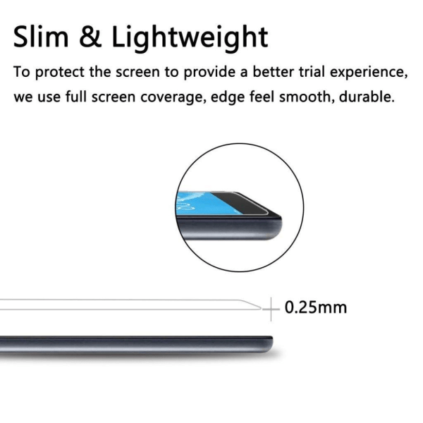 Lenovo Tab M7 Arc Edge Hærdet Glas Skærmbeskytter Transparent