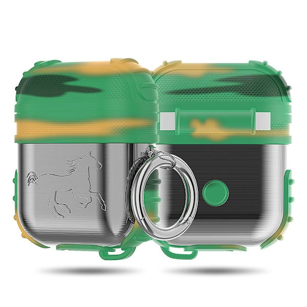 Apple Airpods stødsikkert etui - sølv / kamuflage Multicolor