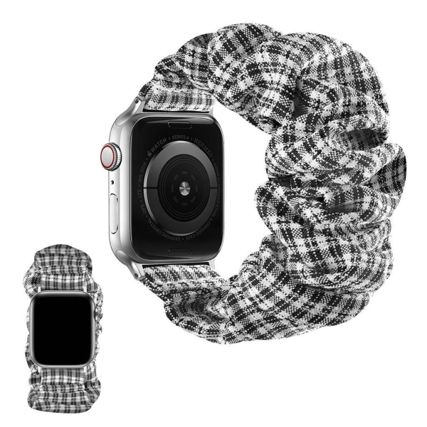 Apple Watch 42mm - 44mm elastic hairband style watch strap - Cof Black