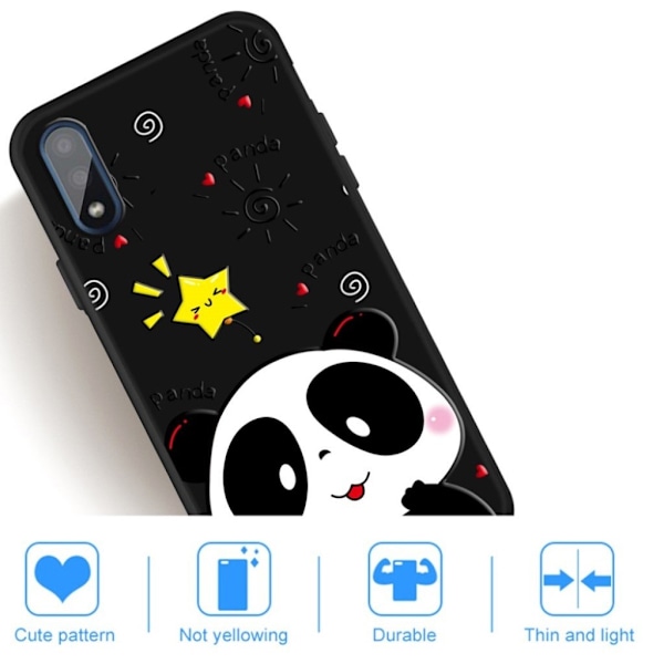 Imagine Samsung Galaxy A01 deksel - Panda Black