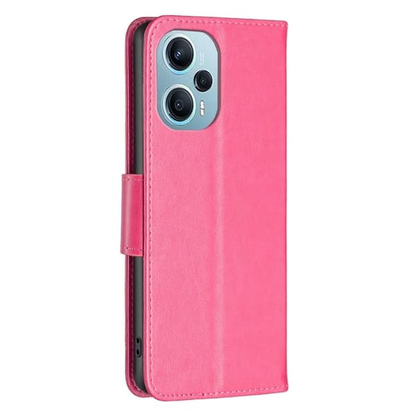 Butterfly Xiaomi Poco F5 / Redmi Note 12 Turbo Läppäkotelo - Rose Pink
