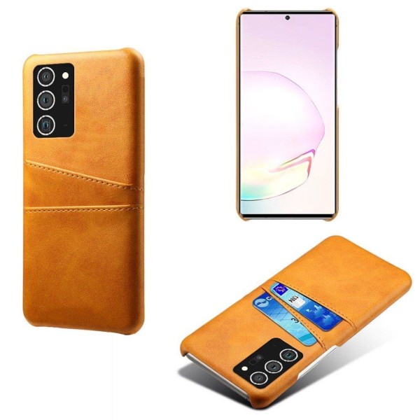 Samsung Galaxy Note 20 skal med korthållare - Orange Orange