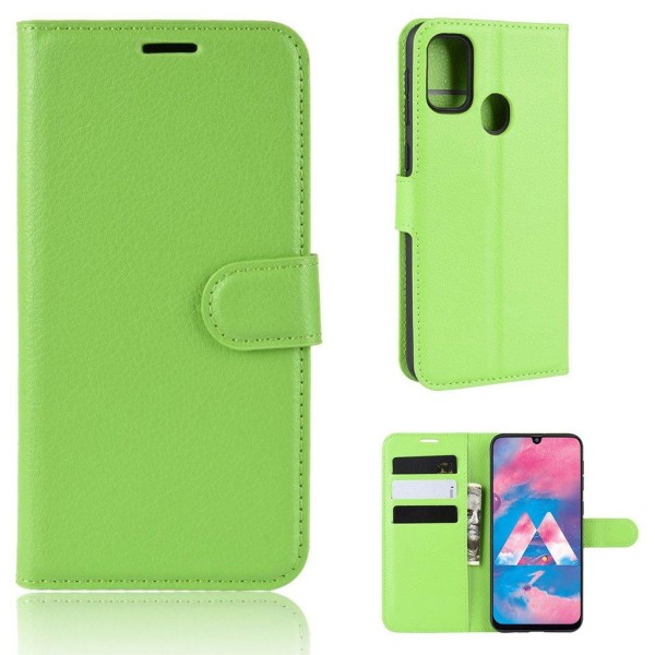 Classic Samsung Galaxy M21 / M30s Flip Etui - Grøn Green