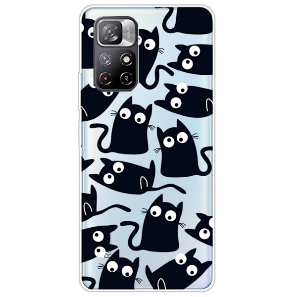 Deco Xiaomi Redmi Note 11T 5G / Note 11s 5g Etui - Små Katte Black