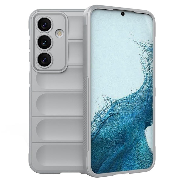 Mjukt greppformat skal för Samsung Galaxy S24 Plus - Silver/Grå Silvergrå