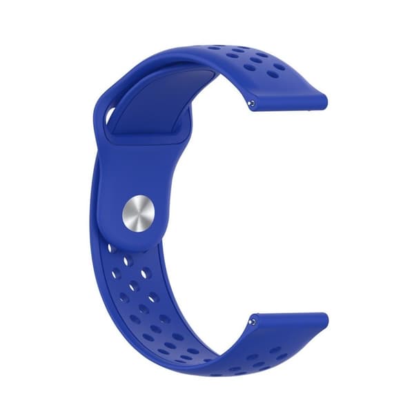 22 mm Huawei Watch 2 Pro klockarmband i silikon - Mörkblå Blå