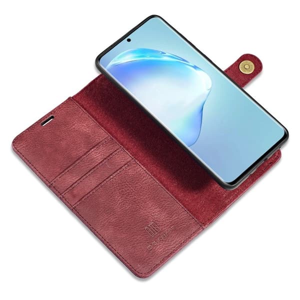 DG.MING Samsung Galaxy S20 Ultra 2-in-1 Lommebok etui - Rød Red