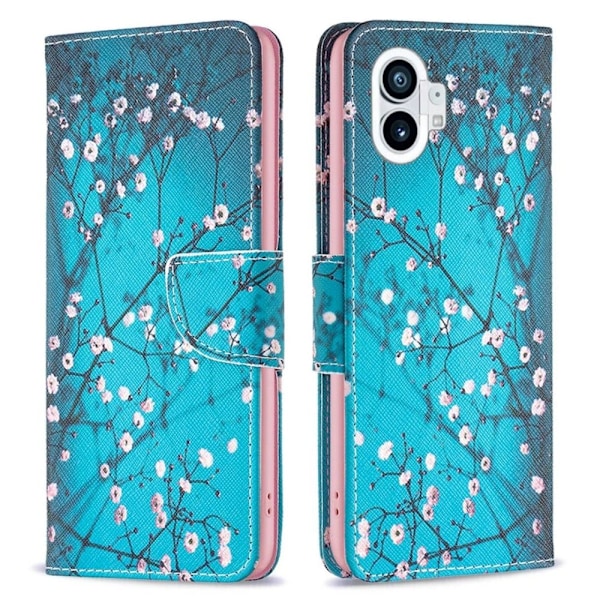 Wonderland Nothing Phone (1) Läppäkotelo - Plum Blossom Blue