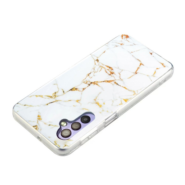 Marble Samsung Galaxy A34 5G Etui - Hvid White