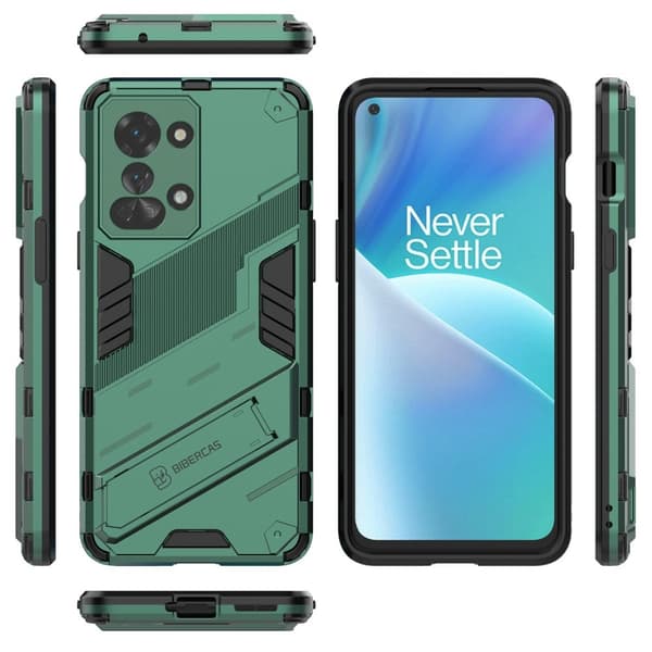 Shockproof Hybrid Deksel med A Modern Touch til OnePlus Nord 2t - Grønn Green