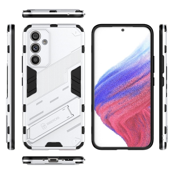 Stöttåligt Samsung Galaxy A54 hybridskal - Silver/Grå Silvergrå