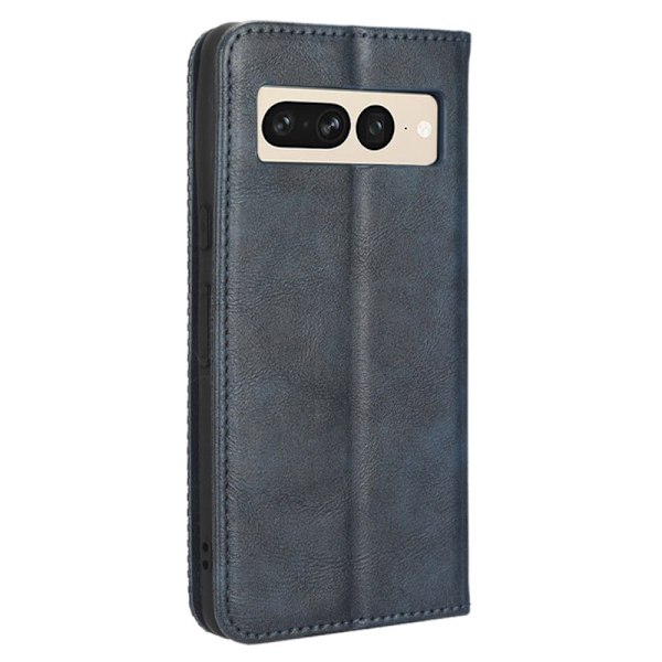 Bofink Vintage läder Google Pixel 7 Pro fodral - Blå Blå