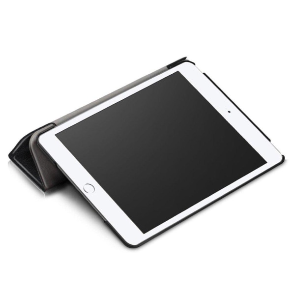 iPad Mini (2019) tre-fold læder etui - Sort Black